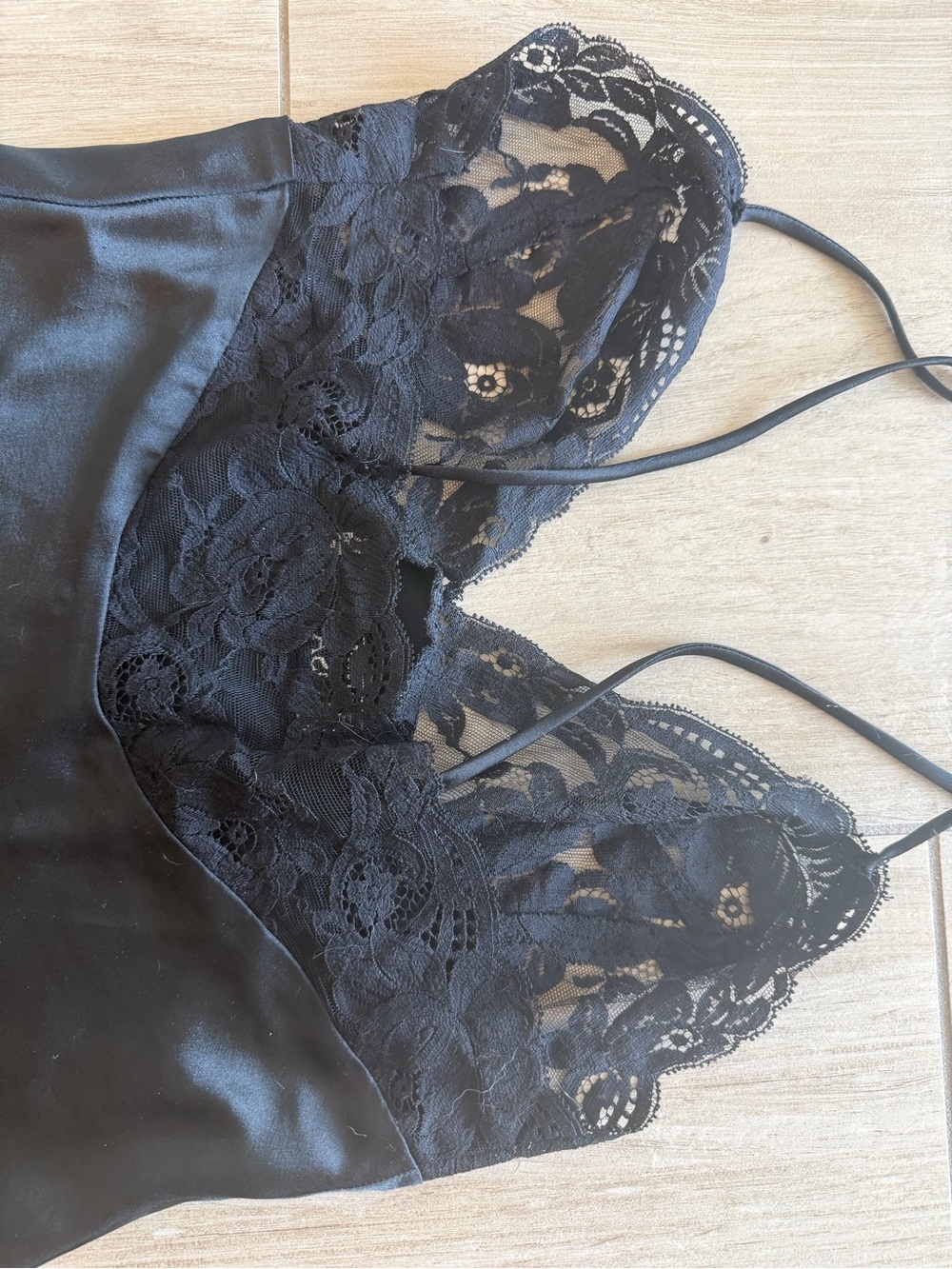 Vintage Rosa Puleo Szule black lace slip dress chemise 90s lingerie - Picture 5 of 5